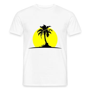 Soleil de Palm Island - T-shirt homme - blanc - Devant - AI Model Male 178 dark (178cm)