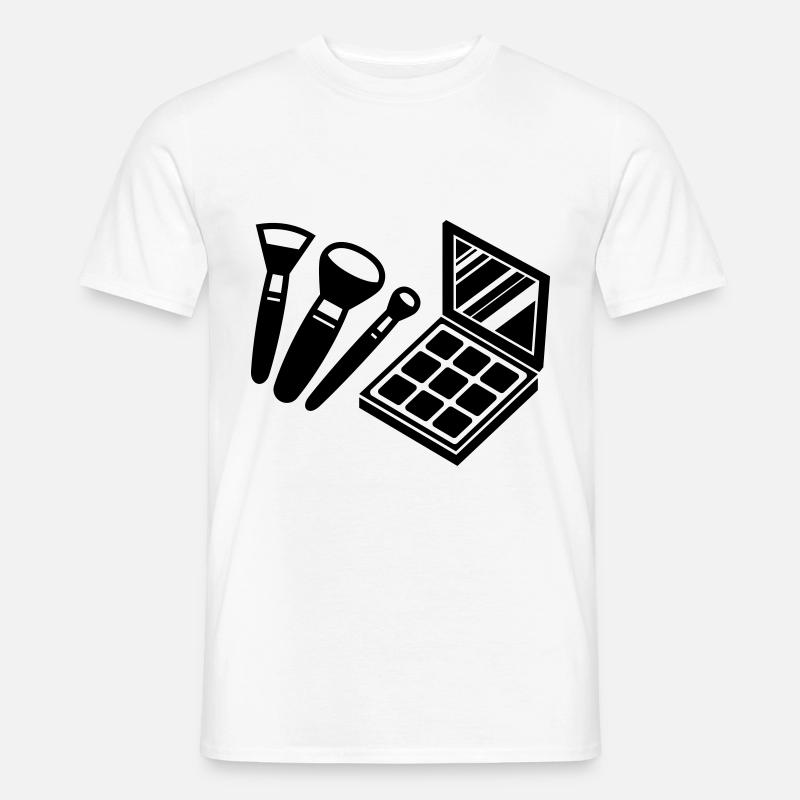 Make Up Kosmetik Icon - Männer T-Shirt - Weiß