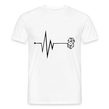 Dice Casino Pulse - T-shirt homme - blanc - Devant - AI Model Male 178 dark (178cm)