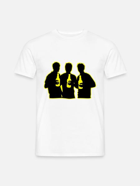 Team Bier Mannschaft - Männer T-Shirt - Weiß
