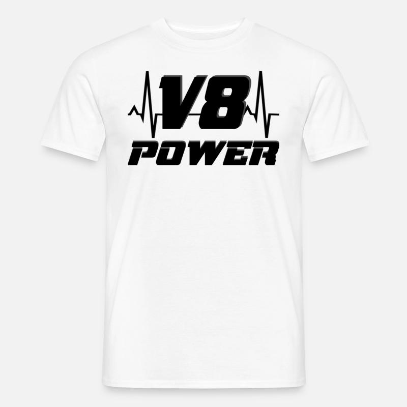V8 Power - Men's T-Shirt - white