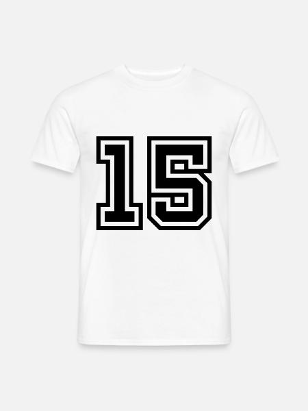 Symbole de 15 chiffres - T-shirt homme - blanc