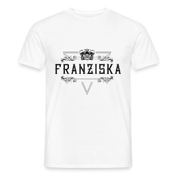 Franziska Name - Männer T-Shirt - Weiß - Vorne - AI Model Male 178 dark (178cm)