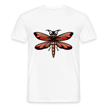 Bande dessinée Libellule - T-shirt homme - blanc - Devant - AI Model Male 178 dark (178cm)