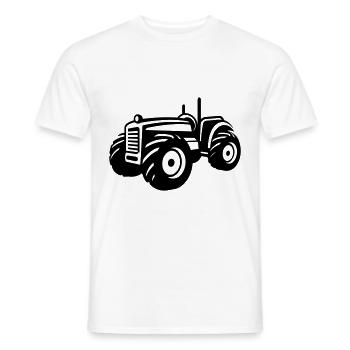 Traktor Fahrzeug - Männer T-Shirt - Weiß - Vorne - AI Model Male 178 dark (178cm)
