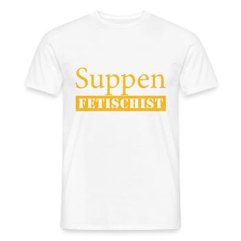 Soupes Fétiches - T-shirt homme - blanc - Devant - AI Model Male 178 dark (178cm)