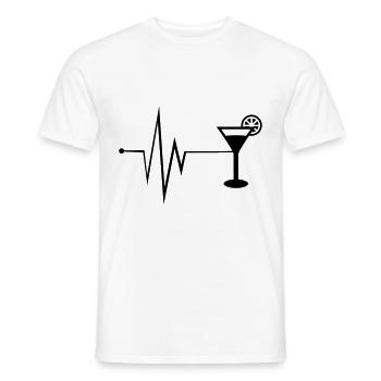 Pouls de Tequilla - T-shirt homme - blanc - Devant - AI Model Male 178 dark (178cm)