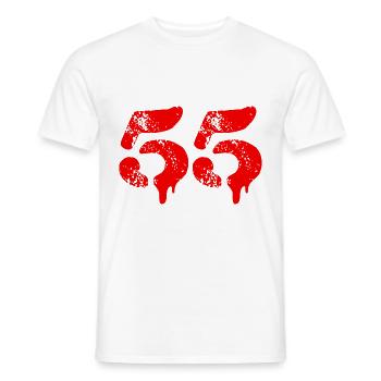 Symbole numérique 55 - T-shirt homme - blanc - Devant - AI Model Male 178 dark (178cm)