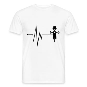 Vogelscheuche Puls - Männer T-Shirt - Weiß - Vorne - AI Model Male 178 dark (178cm)