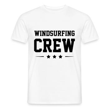Équipage de planche à voile - T-shirt homme - blanc - Devant - AI Model Male 178 dark (178cm)