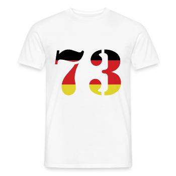 73 Numéro Jersey Allemagne - T-shirt homme - blanc - Devant - AI Model Male 178 dark (178cm)