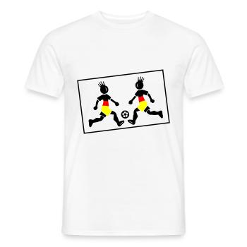 Fussballer Fussball Germany - Männer T-Shirt - Weiß - Vorne - AI Model Male 178 dark (178cm)