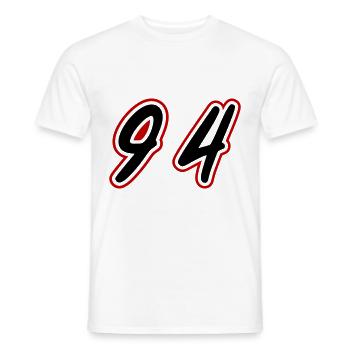 94 Symbole numérique - T-shirt homme - blanc - Devant - AI Model Male 178 dark (178cm)