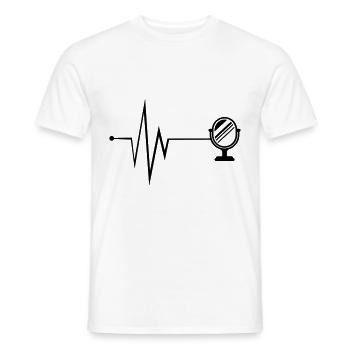 Mirror Icon Pulse - Men's T-Shirt - white - Front - AI Model Male 178 dark (178cm)