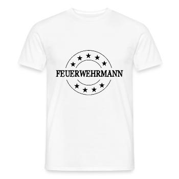 Feuerwehrmann Feuerwehr - Männer T-Shirt - Weiß - Vorne - AI Model Male 178 dark (178cm)