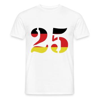 25 Number Jersey Germany - Men's T-Shirt - white - Front - AI Model Male 178 dark (178cm)