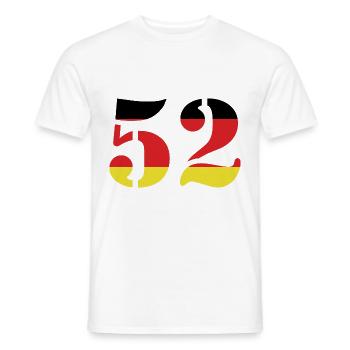 Maillot 52 numéros Allemagne - T-shirt homme - blanc - Devant - AI Model Male 178 dark (178cm)