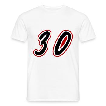 30 Symbole numérique - T-shirt homme - blanc - Devant - AI Model Male 178 dark (178cm)