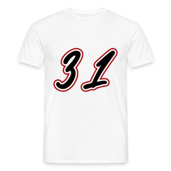 31 Symbole numérique - T-shirt homme - blanc - Devant - AI Model Male 178 dark (178cm)