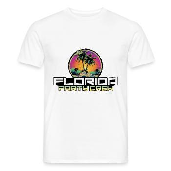 Florida Party Crew Vacation - Men's T-Shirt - white - Front - AI Model Male 178 dark (178cm)