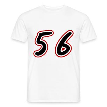 56 Symbole numérique - T-shirt homme - blanc - Devant - AI Model Male 178 dark (178cm)