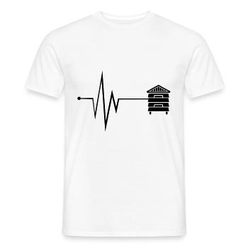 Pouls de miel - T-shirt homme - blanc - Devant - AI Model Male 178 dark (178cm)