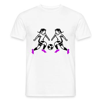Soccer Team Women's Soccer - Men's T-Shirt - white - Front - AI Model Male 178 dark (178cm)