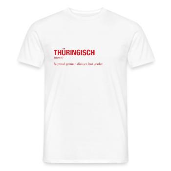 THÜRINGISCH THAUFRINGEN - Men's T-Shirt - white - Front - AI Model Male 178 dark (178cm)