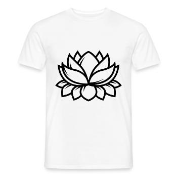 See rose - Männer T-Shirt - Weiß - Vorne - AI Model Male 178 dark (178cm)