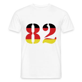 82 Numéro Jersey Allemagne - T-shirt homme - blanc - Devant - AI Model Male 178 dark (178cm)