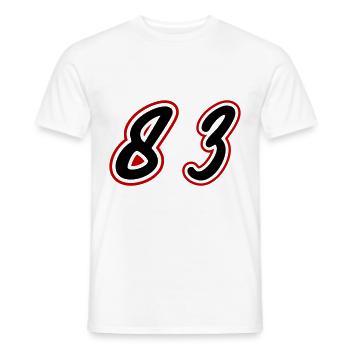 83 Symbole numérique - T-shirt homme - blanc - Devant - AI Model Male 178 dark (178cm)