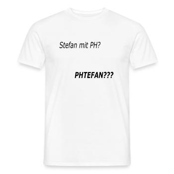 Stephan avec ph ? - T-shirt homme - blanc - Devant - AI Model Male 178 dark (178cm)