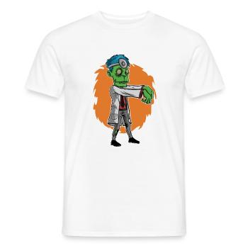 Zombie doctor gift dentist doctor - Men's T-Shirt - white - Front - AI Model Male 178 dark (178cm)