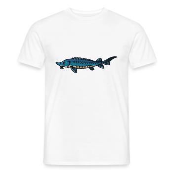 Stör Angler Anglergeschenke Geschenk Angler Papa - Männer T-Shirt - Weiß - Vorne - AI Model Male 178 dark (178cm)