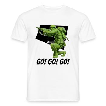 WW2 USA Soldier 002 - Men's T-Shirt - white - Front - AI Model Male 178 dark (178cm)