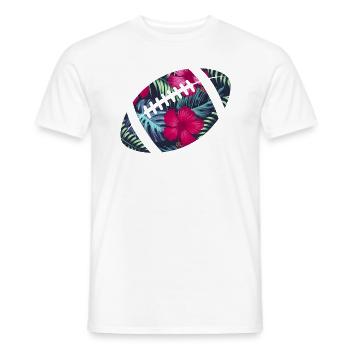 tropical rugby - Men's T-Shirt - white - Front - AI Model Male 178 dark (178cm)