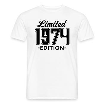 édition limitée 1974 - T-shirt homme - blanc - Devant - AI Model Male 178 dark (178cm)