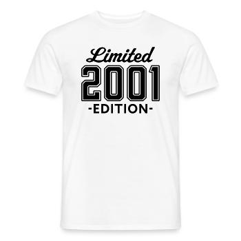 limited edition 2001 - Männer T-Shirt - Weiß - Vorne - AI Model Male 178 dark (178cm)