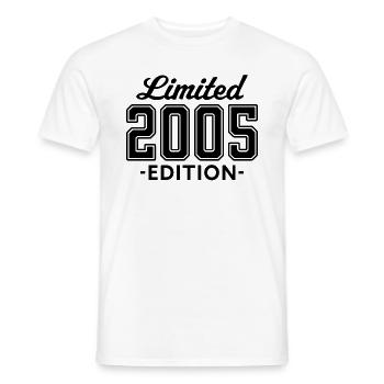 limited edition 2005 - Men's T-Shirt - white - Front - AI Model Male 178 dark (178cm)