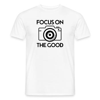Photographer Saying Photography Photo - Men's T-Shirt - white - Front - AI Model Male 178 dark (178cm)