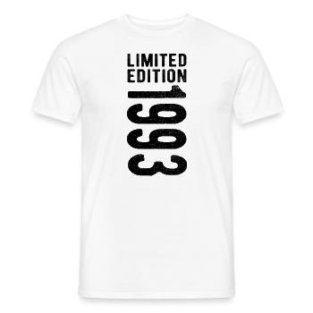limited edition 1993 - Men's T-Shirt - white - Front - AI Model Male 178 dark (178cm)