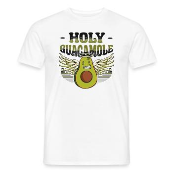 Sacred guacamole funny avocado - Men's T-Shirt - white - Front - AI Model Male 178 dark (178cm)