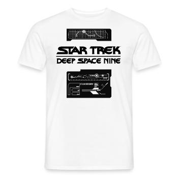 Star Trek Deep Space Nine Stellarkartographie - Männer T-Shirt - Weiß - Vorne - AI Model Male 178 dark (178cm)