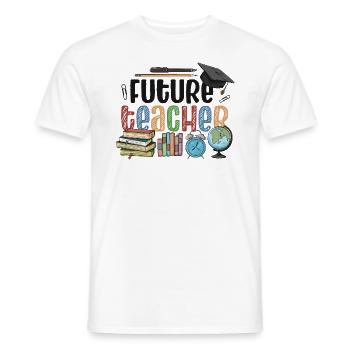 Costume de futur enseignant pour enfants - T-shirt homme - blanc - Devant - AI Model Male 178 dark (178cm)