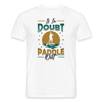 En cas de doute Paddle Out Standup Paddle Board - T-shirt homme - blanc - Devant - AI Model Male 178 dark (178cm)