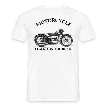 VINTAGE MOTO Kreation Louis RUNEMBERG © Adagp - Männer T-Shirt - Weiß - Vorne - AI Model Male 178 dark (178cm)