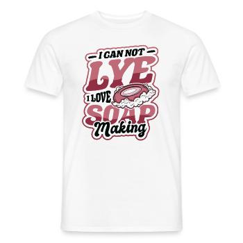 I Cannot Lye I Love Seifenherstellung - Männer T-Shirt - Weiß - Vorne - AI Model Male 178 dark (178cm)