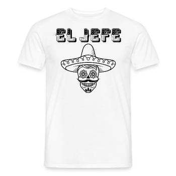 the boss, El Jefe, El boss - Men's T-Shirt - white - Front - AI Model Male 178 dark (178cm)