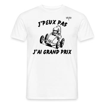 je peux pas j'ai grand prix - T-shirt homme - blanc - Devant - AI Model Male 178 dark (178cm)