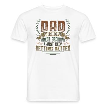 Announce the pregnancy. - Men's T-Shirt - white - Front - AI Model Male 178 dark (178cm)
